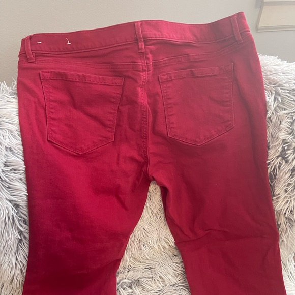 Loft Modern Skinny Red Denim jeans - Picture 5 of 6